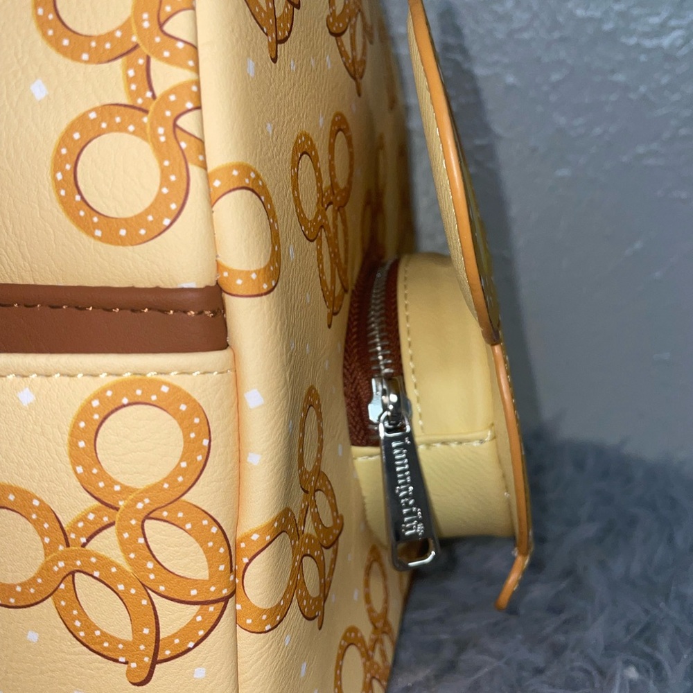Loungefly Disney Parks Mickey Mouse Pretzel Backpack - Picture 4 of 5
